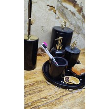 Marble Center Mermer 7 Parça Banyo Seti 7'li Banyo Aksesuar