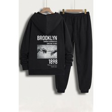 Only Trendwear Unisex 1898 Brooklyn Baskılı Eşofman Takımı