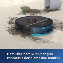 Philips Islak ve Kuru Temizlik Robotu, 4000 Pa Emiş Gücü, 200 Dk Çalışma Süresi, Lazer Navigasyon, Homerun Mobil Uygulaması