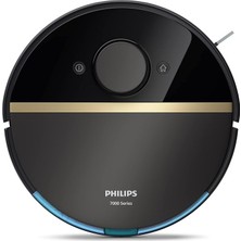 Philips Aqua Islak ve Kuru Temizlik Robotu, Güçlü 5200 Mah Li-Ion PIL,5000 Pa Emiş Gücü, 360 Lazer Navigasyon, EPA11 Filtre, Homerun Mobil Uygulaması