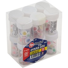 Fixpoint Oynar Göz Renkli 12MM 12LI Paket Fixpoint  P-6508