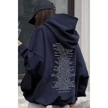 Trendypassion Only Trendwear Sweatshirt Lacivert Kapüşonlu Uzun Kol Kadınlar İçin Rahat Tasarım