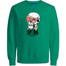 Jack & Jones Jorboney Erkek Yeşil Sweatshirt 12244220-Green