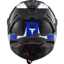 LS2 THUNDER KARBON RACING 1 MAVİ-BEYAZ KASK