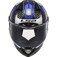 LS2 THUNDER KARBON RACING 1 MAVİ-BEYAZ KASK