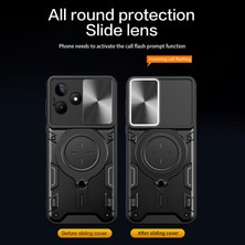 Xshop Realme C53 4g Slayt Kamera Kalkanı Telefon Kılıfı Dönen Kickstand Pc+Tpu Arka Kapak (Yurt Dışından)