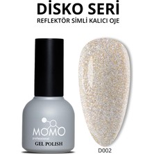 Disko Kalıcı Oje D002 Altın 10ml, Reflective Flash Gel Polish