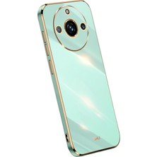 Xshop Realme 11 Pro+ 5g / 11 Pro 5g Tpu Telefon Kılıfı Elektroliz Altın Kenar Damla Korumalı Kapak (Yurt Dışından)