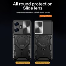 Xshop Realme C55 Pc+Tpu Kickstand Kapak Slayt Kamera Penceresi Koruma Telefon Kılıfı (Yurt Dışından)