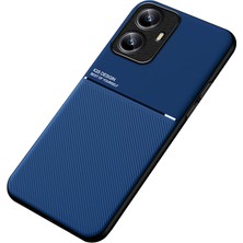 Xshop Realme C55 Satırları Baskılı Telefon Kasası Pu Deri+Tpu Kaymaz Kapak Manyetik Araba Montajı Destekleniyor (Yurt Dışından)