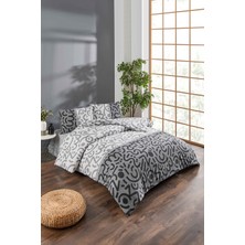 Tabu Home Doodle Siyah Tek Kişilik Nevresim Seti