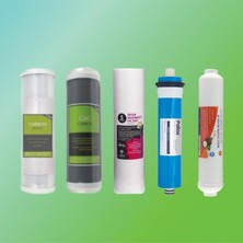 River Water Açık Kasa Su Arıtma Cihazı 5 li Filtre Seti