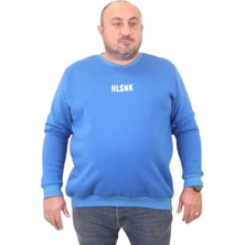 Moc Grande Mocgrande Erkek Büyük Beden Sıfır Yaka Sweat Hlsnk 23204 Saks