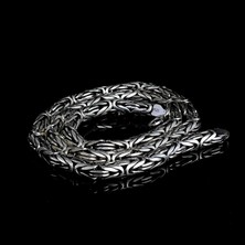 Tesbih Sepetim 925 Ayar Gümüş Büyük Boy 70 cm Kral Zincir