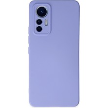 Caseart Xiaomi Mi 12 Lite Kapak Içi Kadife Kamera Korumalı Lansman Silikon Kılıf - Lila
