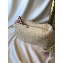 Melsea Krem Teddy Peluş Makyaj ve Bakım Çantası