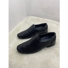 Çiğdem Kundura Çiğdem Siyah Gerçek Deri Erkek Bağsız Klasik Ayakkabı 7149Siyah 44 ST01997 SİYAH 44