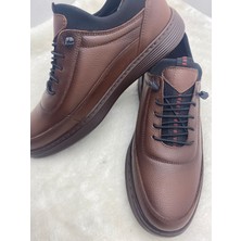 Çiğdem Kundura Çiğdem Kahverengi Deri Lastik Bağlı Erkek Spor Casual Ayakkabı Kahverengi 41 ST02098 KAHVERENGİ 41