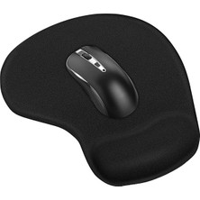 Beatitude Bilek Destekli Mouse Pad Orta Boy Siyah Oyuncu Ev Ofis Ortamına Uygun Ergonomik Kaymaz Tabanlı Pad