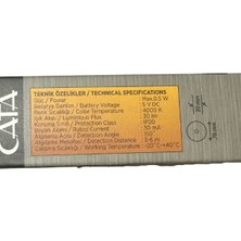 Cata CT-5180 4000K (Günışığı) Sensörlü Şarjlı Mıknatıslı Kabin LED Ampul (4 Adet)