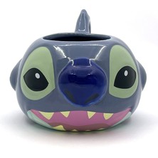 Netavantaj Stitch 3D Tasarım Seramik Kupa Bardak 1 Parça Eğlenceli Tema ile Bulaşık Makinesinde Yıkanabilir