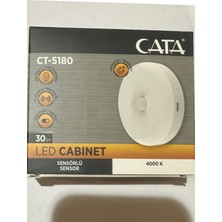 Cata CT-5180 4000K (Günışığı) Sensörlü Şarjlı Mıknatıslı Kabin LED Ampul (2 Adet)