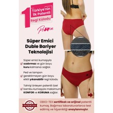 Peddon Süper Emici Cherry Regl Külodu Gece Adet Dönemi Sızdırmaz Sıvı Geçirmez Hijyenik Yıkanabilir Külot
