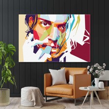 Johnny Deep Efsane Hollywood Oyuncusu Yatay Kanvas Tablo