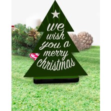 Flipped Yılbaşı Çam Ağacı Merry Christmas Figürü