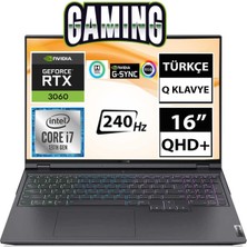 Lenovo Legion 5 Pro 82RF00J3TX10 I7-12700H 64GB 4tbssd RTX3060 16" Qhd+ Freedos Taşınabilir Bilgisayar