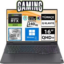 Lenovo Legion 5 Pro 82RF00J3TX13 I7-12700H 16GB 1tbssd RTX3060 16" Qhd+ W11P Taşınabilir Bilgisayar