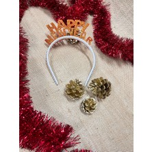 Kidspartim Happy New Year Simli Eva Taç Turuncu