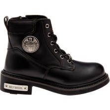 Harley Davidson Jim Black Siyah Deri Erkek Bot