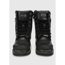 Harley Davidson Riddick Black Siyah Deri Erkek Bot