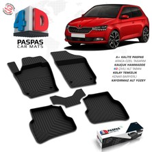 S-Dizayn Skoda Fabia 4d Havuzlu Paspas 2018-2021 A+Kalite