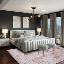 Halıca Pırlanta 8580 Pudra Ince Modern Halı