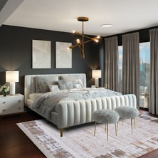 Halıca Pırlanta 8605 Bej Ince Modern Halı