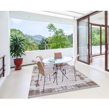 Halıca Pırlanta 8605 Bej Ince Modern Halı