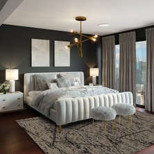 Angora Glamour 035MB Vizon Renk Akrilik Modern Halı