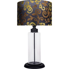 Minimal Foton Black Gold Contrast Cam Abajur