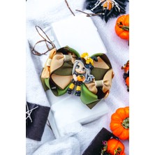 Fiyonka Handmade Creations Halloween Sevimli Cadı Figür Kız Çocuk Fiyonk Kurdele Toka