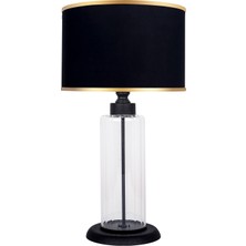 Minimal Foton Black Gold Contrast Cam Abajur