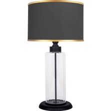 Minimal Foton Black Gold Contrast Cam Abajur