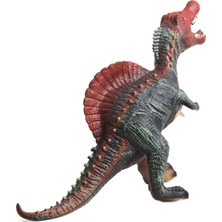 Elifeshop Gerçek Görünümlü Peluş Dolgulu Soft Silikon Kaplı Sesli Kükreyen Dinozor Oyuncak Büyük Spinosaurs