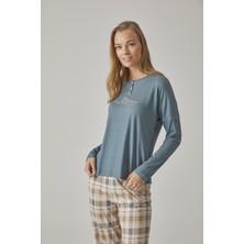Relax Mode Kadın Patlı Pijama Takım - 10784