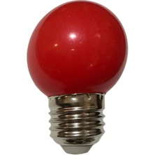Cata CT-4071 1W Kırmızı Işık E27 Duylu Top Gece LED Ampul (4 Adet)