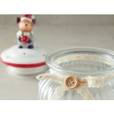 English Home Yılbaşı Santa’s Dog Cam Kavanoz 600 ml Kırmızı