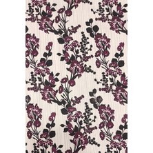 Sardo Kumaş Çiçek Desen Yoryo Saten Kumaş Eni 1,50 cm Çift En