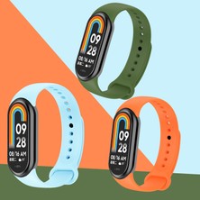 Kyver Kordon, Xiaomi Mi Band 8 ile Uyumlu Silikon Yumuşak Kayış