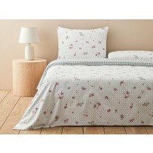 English Home Bloomy Dots Pamuklu Çift Kişilik Nevresim Seti 200 x 220 cm Pembe